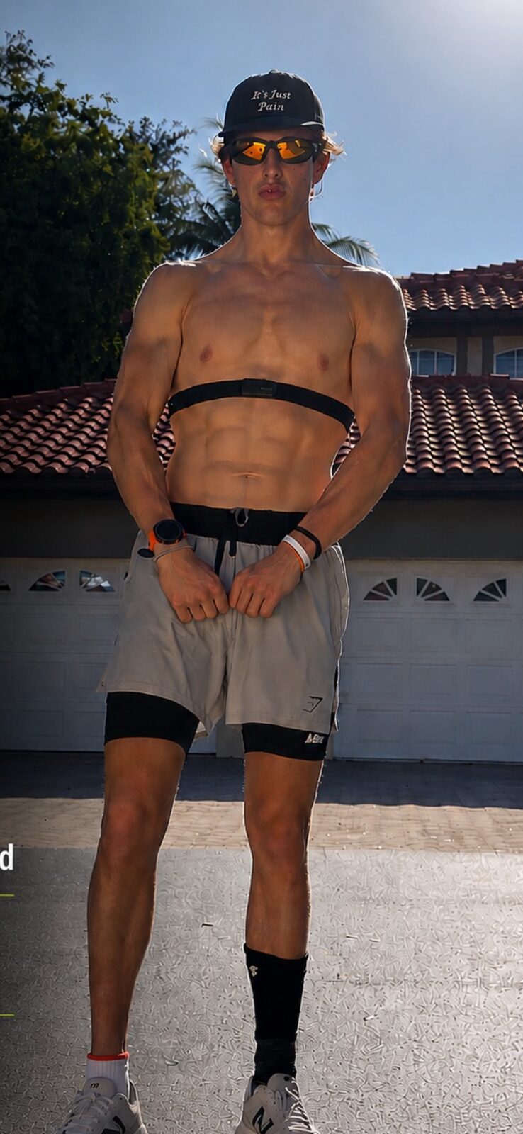 Anthony today — lean, in training gear, 100+ lbs down